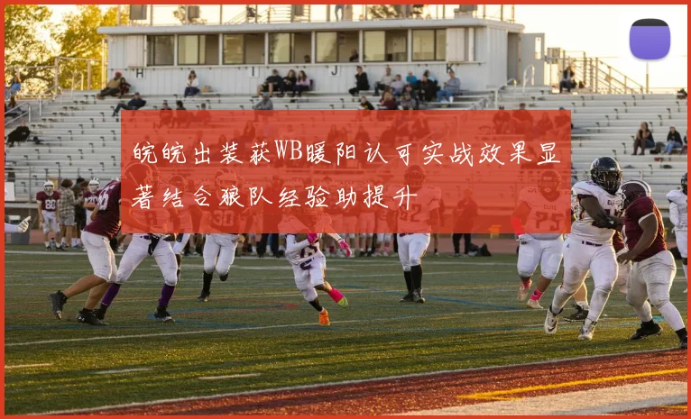 皖皖出装获WB暖阳认可实战效果显著结合狼队经验助提升